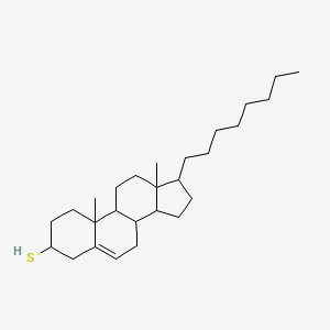 molecular formula C27H46S B2369328 10,13-二甲基-17-辛基-2,3,4,7,8,9,11,12,14,15,16,17-十二氢-1H-环戊[a]菲-3-硫醇 CAS No. 1032684-16-4