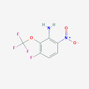 molecular formula C7H4F4N2O3 B2369336 3-Fluoro-2-(trifluoromethoxy)-6-nitroaniline CAS No. 2149598-58-1
