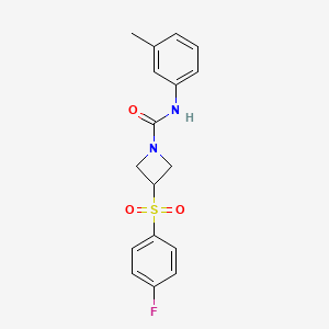 3-((4-fluorophenyl)sulfonyl)-N-(m-tolyl)azetidine-1-carboxamide