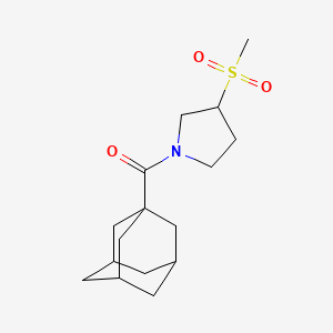 (3r,5r,7r)-Adamantan-1-yl(3-(methylsulfonyl)pyrrolidin-1-yl)methanone