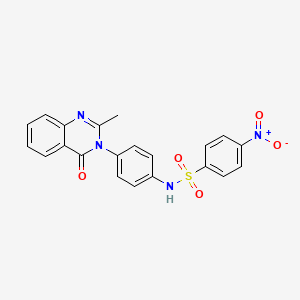 N-(4-(2-methyl-4-oxoquinazolin-3(4H)-yl)phenyl)-4-nitrobenzenesulfonamide