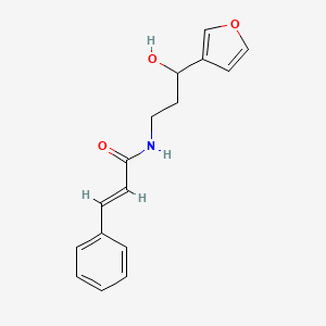 N-(3-(furan-3-yl)-3-hydroxypropyl)cinnamamide