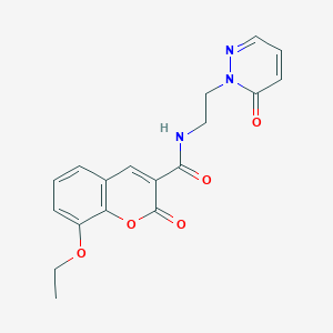 8-ethoxy-2-oxo-N-(2-(6-oxopyridazin-1(6H)-yl)ethyl)-2H-chromene-3-carboxamide