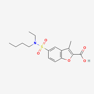 5-{[Butyl(ethyl)amino]sulfonyl}-3-methyl-1-benzofuran-2-carboxylic acid