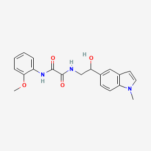 molecular formula C20H21N3O4 B2369418 N1-(2-hydroxy-2-(1-methyl-1H-indol-5-yl)ethyl)-N2-(2-methoxyphenyl)oxalamide CAS No. 2034596-92-2