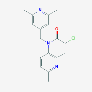 molecular formula C17H20ClN3O B2369421 2-Chloro-N-(2,6-dimethylpyridin-3-yl)-N-[(2,6-dimethylpyridin-4-yl)methyl]acetamide CAS No. 2411238-82-7
