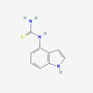 molecular formula C9H9N3S B2369423 N-(1H-吲哚-4-基)硫脲 CAS No. 861208-81-3