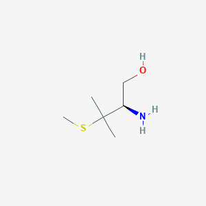 molecular formula C6H15NOS B2369439 (2R)-2-氨基-3-甲基-3-甲基硫代丁醇 CAS No. 97072-01-0