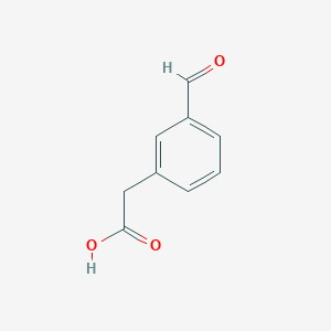 molecular formula C9H8O3 B2369477 2-(3-Formylphenyl)acetic acid CAS No. 34956-29-1