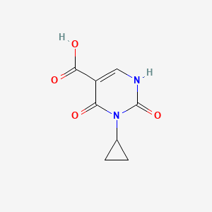 molecular formula C8H8N2O4 B2369478 3-Cyclopropyl-2,4-dioxo-1H-pyrimidine-5-carboxylic acid CAS No. 2375272-99-2