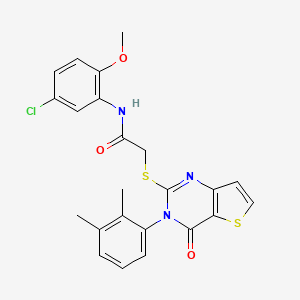 N-(5-chloro-2-methoxyphenyl)-2-{[3-(2,3-dimethylphenyl)-4-oxo-3,4-dihydrothieno[3,2-d]pyrimidin-2-yl]sulfanyl}acetamide