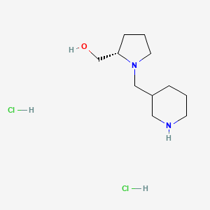 [(2S)-1-(Piperidin-3-ylmethyl)pyrrolidin-2-yl]methanol;dihydrochloride