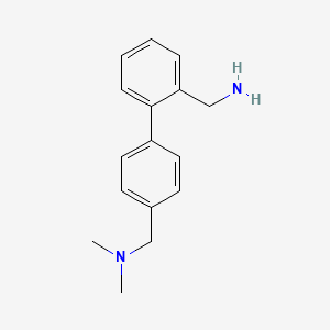 molecular formula C16H20N2 B2369506 (2-{4-[(Dimethylamino)methyl]phenyl}phenyl)methanamine CAS No. 949743-29-7