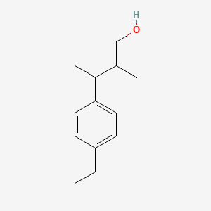 3-(4-Ethylphenyl)-2-methylbutan-1-ol