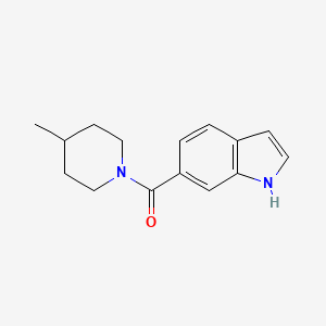 molecular formula C15H18N2O B2369527 (1H-吲哚-6-基)(4-甲基哌啶-1-基)甲酮 CAS No. 1456027-77-2