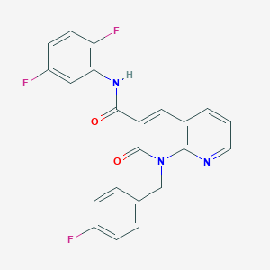 N-(2,5-difluorophenyl)-1-(4-fluorobenzyl)-2-oxo-1,2-dihydro-1,8-naphthyridine-3-carboxamide