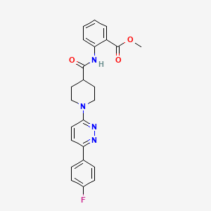 Methyl 2-(1-(6-(4-fluorophenyl)pyridazin-3-yl)piperidine-4-carboxamido)benzoate