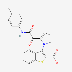 methyl 3-{2-[2-oxo-2-(4-toluidino)acetyl]-1H-pyrrol-1-yl}-1-benzothiophene-2-carboxylate