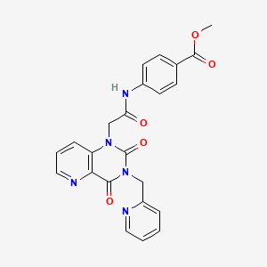 methyl 4-(2-(2,4-dioxo-3-(pyridin-2-ylmethyl)-3,4-dihydropyrido[3,2-d]pyrimidin-1(2H)-yl)acetamido)benzoate