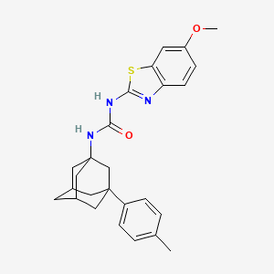 1-(6-Methoxy-1,3-benzothiazol-2-yl)-3-[3-(4-methylphenyl)-1-adamantyl]urea