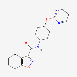 N-((1r,4r)-4-(pyrimidin-2-yloxy)cyclohexyl)-4,5,6,7-tetrahydrobenzo[d]isoxazole-3-carboxamide