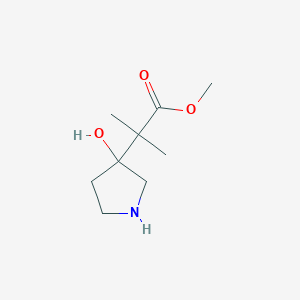 Methyl 2-(3-hydroxypyrrolidin-3-yl)-2-methylpropanoate