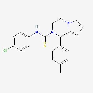 N-(4-chlorophenyl)-1-(p-tolyl)-3,4-dihydropyrrolo[1,2-a]pyrazine-2(1H)-carbothioamide