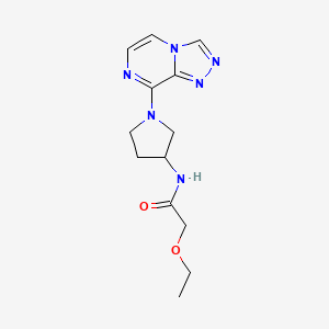 N-(1-([1,2,4]triazolo[4,3-a]pyrazin-8-yl)pyrrolidin-3-yl)-2-ethoxyacetamide