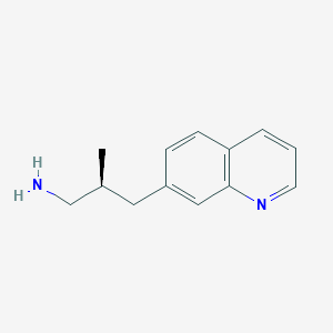 molecular formula C13H16N2 B2369612 (2S)-2-Methyl-3-quinolin-7-ylpropan-1-amine CAS No. 2248175-81-5