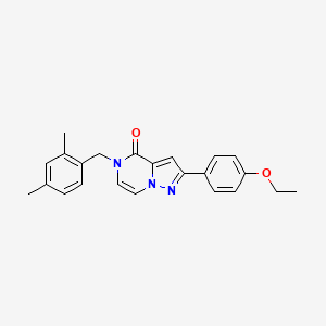 molecular formula C23H23N3O2 B2369613 5-(2,4-dimethylbenzyl)-2-(4-ethoxyphenyl)pyrazolo[1,5-a]pyrazin-4(5H)-one CAS No. 1358481-99-8