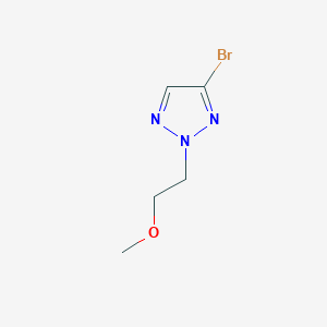 molecular formula C5H8BrN3O B2369615 4-Bromo-2-(2-methoxyethyl)-2H-1,2,3-triazole CAS No. 2059941-96-5
