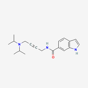 N-(4-(diisopropylamino)but-2-yn-1-yl)-1H-indole-6-carboxamide