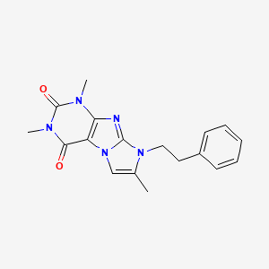 1,3,7-trimethyl-8-(2-phenylethyl)-1H-imidazo[2,1-f]purine-2,4(3H,8H)-dione