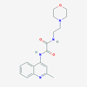 molecular formula C18H22N4O3 B2369626 N1-(2-甲基喹啉-4-基)-N2-(2-吗啉乙基)草酰胺 CAS No. 941939-26-0
