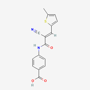 4-[[(E)-2-cyano-3-(5-methylthiophen-2-yl)prop-2-enoyl]amino]benzoic Acid