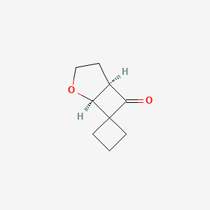 molecular formula C9H12O2 B2369643 (1S,5R)-螺[2-氧代双环[3.2.0]庚烷-7,1'-环丁烷]-6-酮 CAS No. 1932810-72-4