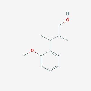 molecular formula C12H18O2 B2369659 3-(2-Methoxyphenyl)-2-methylbutan-1-ol CAS No. 2248374-35-6