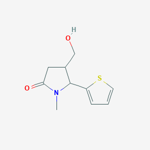4-(Hydroxymethyl)-1-methyl-5-(thiophen-2-yl)pyrrolidin-2-one
