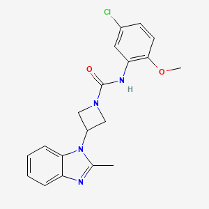 N-(5-Chloro-2-methoxyphenyl)-3-(2-methylbenzimidazol-1-yl)azetidine-1-carboxamide