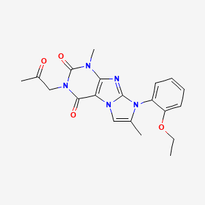 molecular formula C20H21N5O4 B2369679 6-(2-Ethoxyphenyl)-4,7-dimethyl-2-(2-oxopropyl)purino[7,8-a]imidazole-1,3-dione CAS No. 878728-68-8