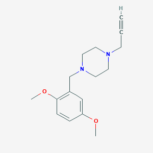 1-[(2,5-Dimethoxyphenyl)methyl]-4-(prop-2-yn-1-yl)piperazine