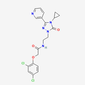 N-[2-(4-Cyclopropyl-5-oxo-3-pyridin-3-yl-1,2,4-triazol-1-yl)ethyl]-2-(2,4-dichlorophenoxy)acetamide