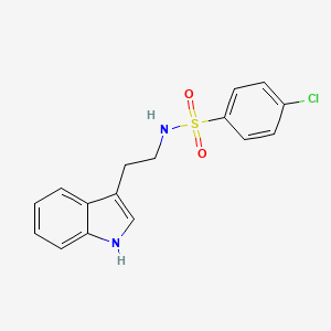 molecular formula C16H15ClN2O2S B2369694 4-chloro-N-[2-(1H-indol-3-yl)ethyl]benzenesulfonamide CAS No. 50626-41-0