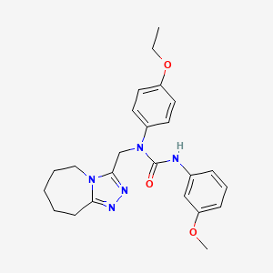 1-(4-ethoxyphenyl)-3-(3-methoxyphenyl)-1-(6,7,8,9-tetrahydro-5H-[1,2,4]triazolo[4,3-a]azepin-3-ylmethyl)urea