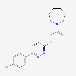 1-(Azepan-1-yl)-2-[6-(4-bromophenyl)pyridazin-3-yl]sulfanylethanone