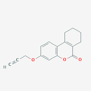 molecular formula C16H14O3 B2369741 3-Prop-2-ynyloxy-7,8,9,10-tetrahydro-benzo[c]chromen-6-one CAS No. 328022-11-3