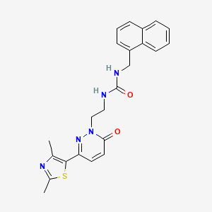1-(2-(3-(2,4-dimethylthiazol-5-yl)-6-oxopyridazin-1(6H)-yl)ethyl)-3-(naphthalen-1-ylmethyl)urea