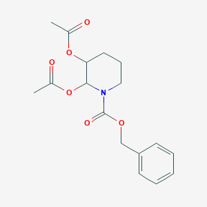 molecular formula C17H21NO6 B023698 2,3-二乙酰氧基-N-苄氧羰基哌啶 CAS No. 92599-77-4