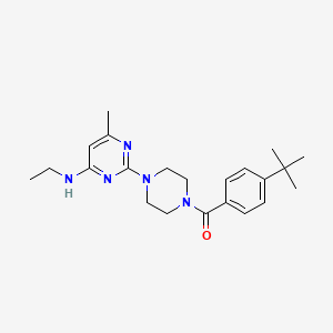 2-[4-(4-tert-butylbenzoyl)piperazin-1-yl]-N-ethyl-6-methylpyrimidin-4-amine