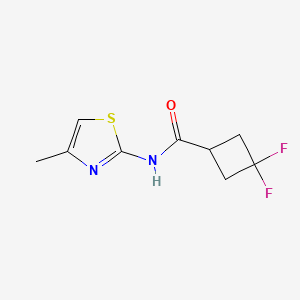 3,3-Difluoro-N-(4-methyl-1,3-thiazol-2-yl)cyclobutane-1-carboxamide